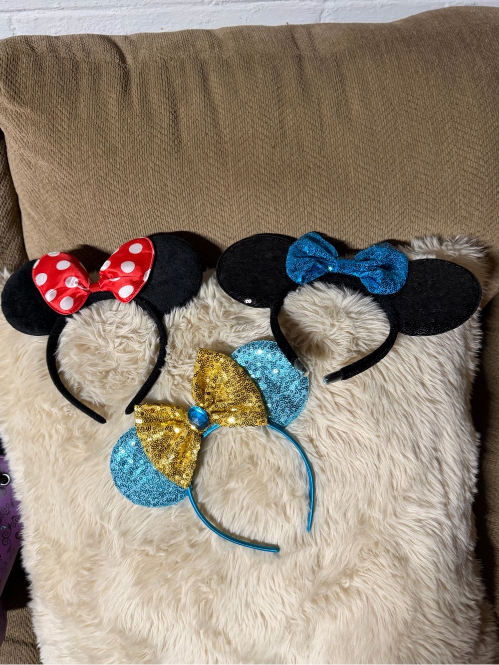 Three thin/light weight Minnie Ears